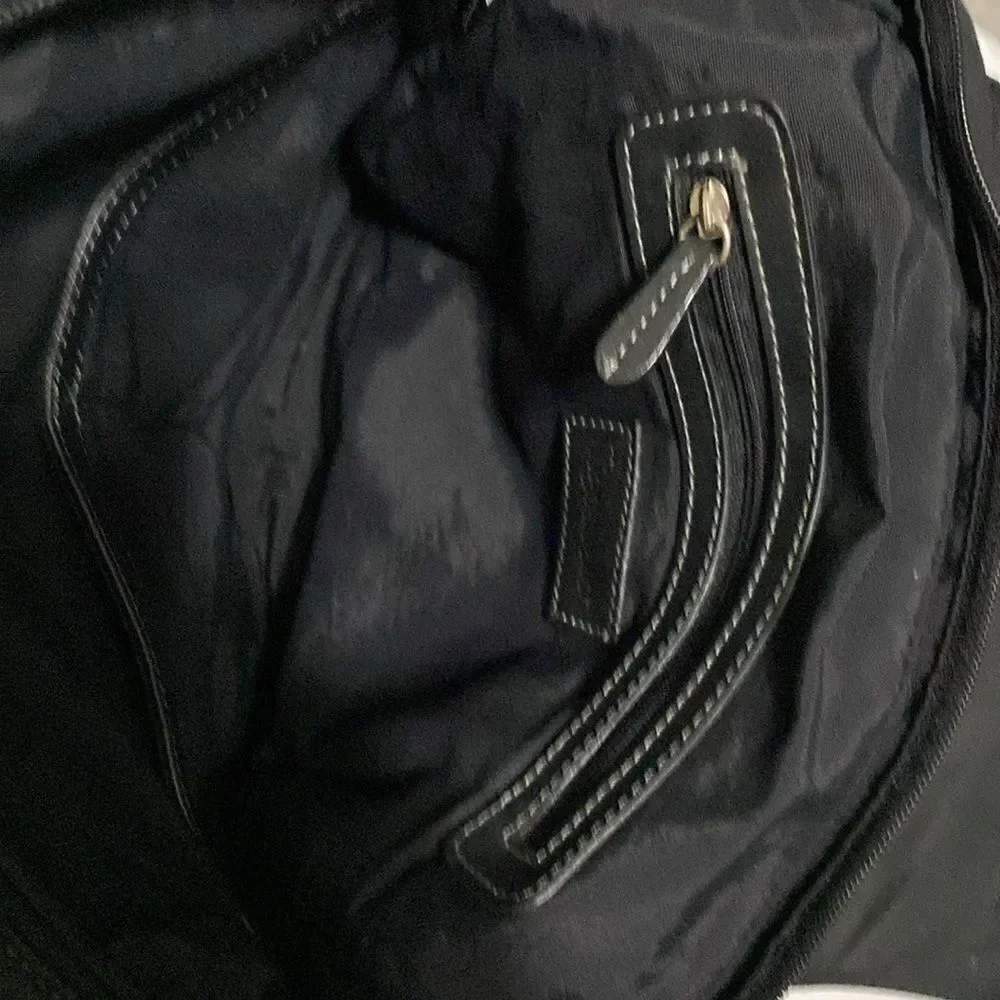 TIGNANELLO Women’s Black Leather Backpack Size 9” x 11” x 4” approximately